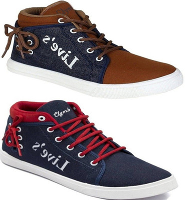 

Clymb Combo Pack Of 2 Casual Sneakers For Men(Multicolor