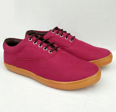 

Drabbet Canvas Shoes For Men(Pink, Magenta