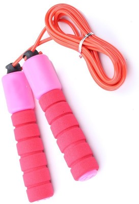 

GOCART High Quality Skipping Rope With Counter Anti Slip Rubber Grip & Adjustable Length Skip Jumping Rope Freestyle Skipping Rope(Pink, Length: 2.8 inch)