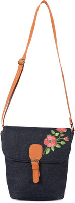 

Kanvas Katha Women Casual Blue Denim Sling Bag