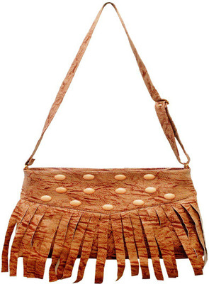 

Close2deal Girls Casual Gold PU Sling Bag