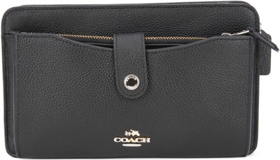 

Coach Girls Casual Black Genuine Leather Shoulder Bag