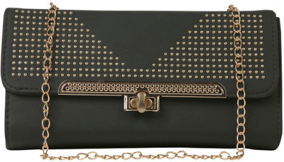 

Cidky Women Black PU Sling Bag