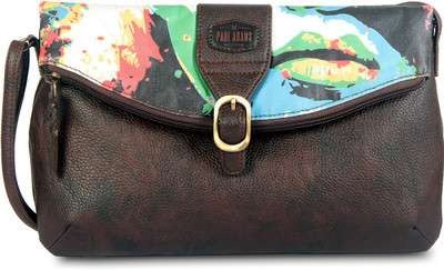 

Paul Adams Women Casual Brown PU Sling Bag