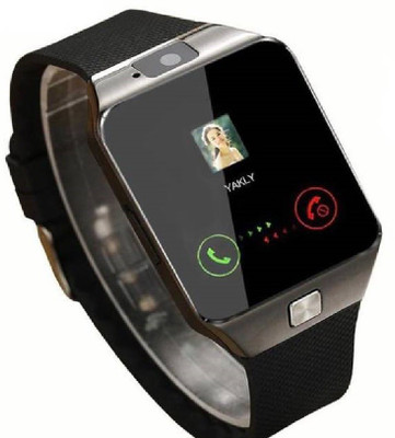

IBS Sim Card and Memory Cards Supported Bluetooth Android and IOS Series BLACK Smartwatch(Black Strap Free Size)