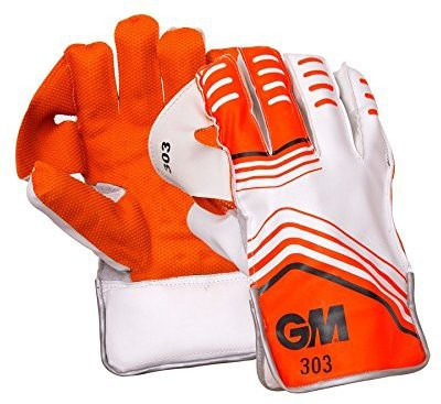 

GM 303 Wicket Keeping Gloves (Men, White, Orange)