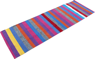 

Ryan COTTON HANDWOVEN YOGA SPORT FITNESS YOGA MAT Pink 3 mm Yoga Mat, Blue;pink;purple;yellow