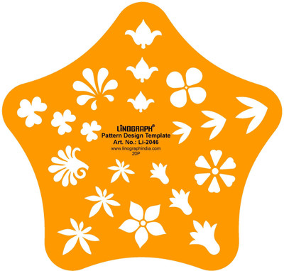 

LINOGRAPH Li-2046 Pattern Design Template Stencil(Pack of 1, TEMPLATE)