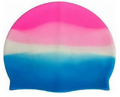 

ARZ Silicone Swimming Cap Swimming Cap(Pink, Pack of 1), Multicolor