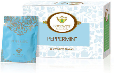Goodwyn Refresh And Rejuvenate Peppermint Herbal Infusion Bags Box(20 Bags)