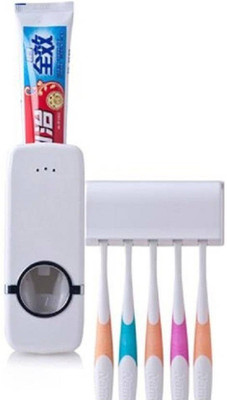 

Fun2dealz Plastic Toothbrush Holder(White, Wall Mount)