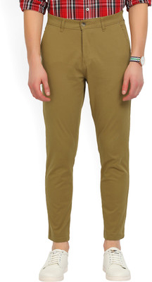 HIGHLANDER Slim Fit Men Beige Trousers