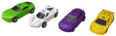 

Happiesta Mini Super Speed Car Toy for Kids Pack of 4(Multicolor)