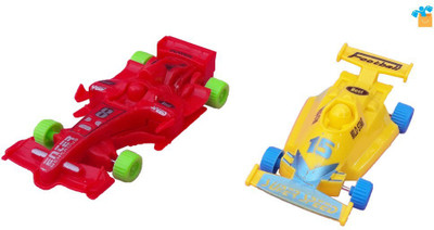 

Happiesta Mini Super Racer Car Toy for Kids Pack of 2(Red, Yellow, Blue, Green)