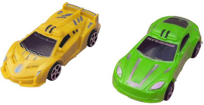 

Happiesta Mini Super Speed Car Toy for Kids Pack of 2(Green, White, Purple, Yellow)