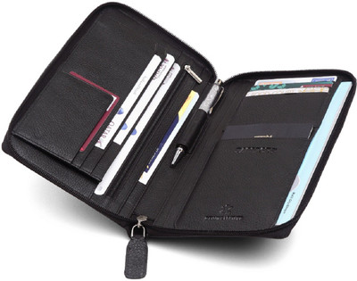 

WildHorn Men Black Genuine Leather Document Holder(7 Card Slots)