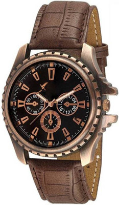 

Newman AJ Stylish Copper Dial Brown Leather Strap Analog For Man & Boys Watch - For Boys