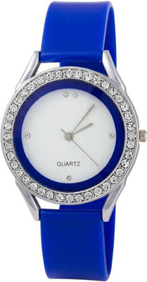 

Miss Perfect Blue Crystal Studded Case Watch - For Women Watch - For Men & Women