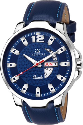 

Gesture 1125- Blue Day and Date Watch - For Men
