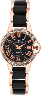 

Wristocrat WCM25 Black Dial Watch - For Women
