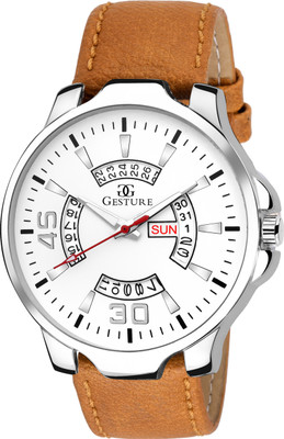 

Gesture 1126- White DAY & DATE SERIES Watch - For Men