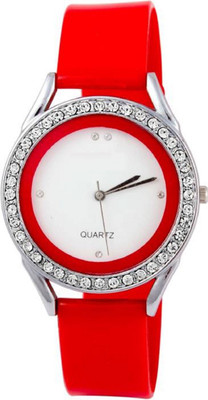 

Miss Perfect Red Crystal Studded Case Watch - For Women Watch - For Men & Women