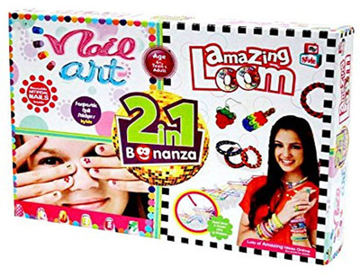 

Grab Offers 2 in 1 Bonanza Nail Art And Fashion Loom Pack Easy Way For Learning Weaving And Such Activities For Kids.