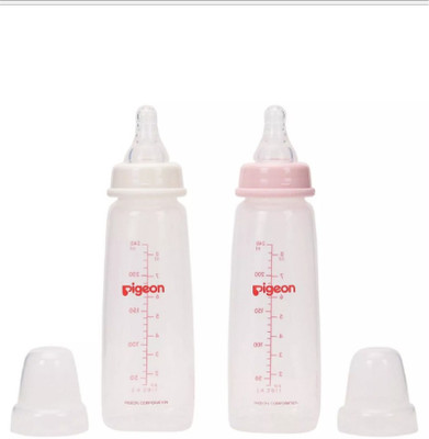 

pigeon Flexible Feeding Bottle - 240 ml(white, Pink)
