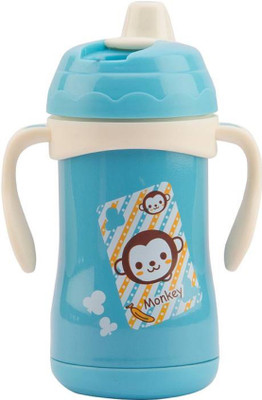

Croox Thermal Insulation Stainless Steel Water and Milk Baby Feeding Sipper Bottle-240ml - 240 ml(Sky Blue)