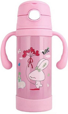 

Croox Thermal Insulation Stainless Steel Water and Milk Baby Feeding Sipper Bottle-240ml (Pink) - 240 ml(Pink)