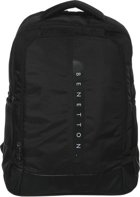 

United Colors of Benetton LAPTOP BACKPACK BLACK 30 L Laptop Backpack(Black), 100