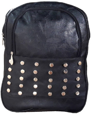

HEENA FASHION Unisex Stylish College Durable And Beautiful Studded Shoulder Backpack With Stylish Eyelet (Black) 4 L Backpack(Black)