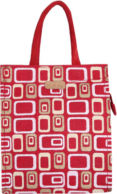 

Ecotara Lunch handheld bag Large Lunch Bag(Red, 4 L)