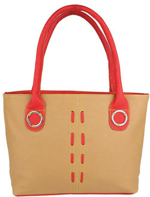 

Rosy Hand-held Bag(Beige, Red)