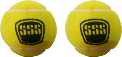 SSS SSBTB02 Cricket Tennis Ball(Pack of 2, Yellow)