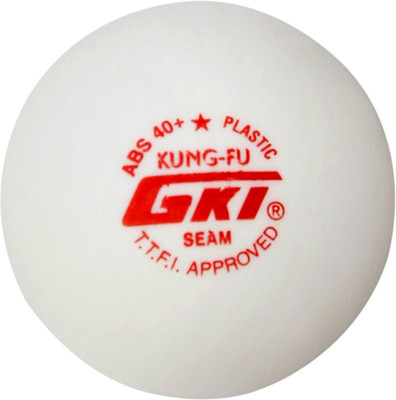 GKI KUNG FU SEAM Table Tennis Ball(Pack of 12, White)