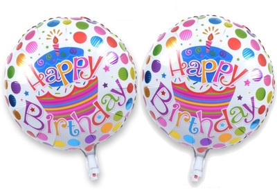 

AMFIN Printed (Pack of 2) 17 Inch Happy Birthday Foil Balloon Birthday Party Supplies / Happy Birthday Balloons For Party Decorations / Theme Party Decoration Balloon(Multicolor, Pack of 2)