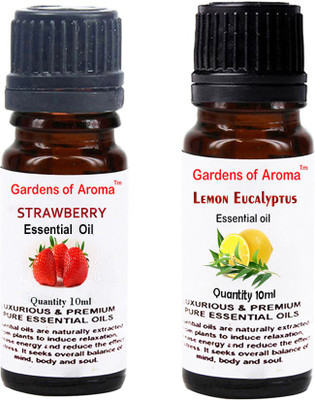 

Gardens Of Aroma Strawberry Essential Oil And Lemon eucalyptus Essential Oil(20 ml)
