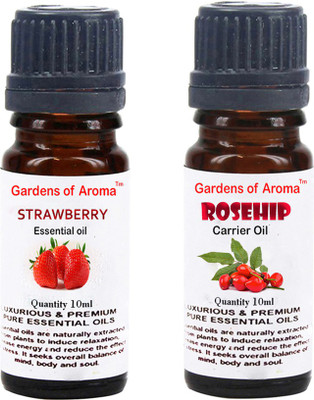 

Gardens Of Aroma Strawberry Essential Oil And Rosehip Carrier Oil(20 ml)