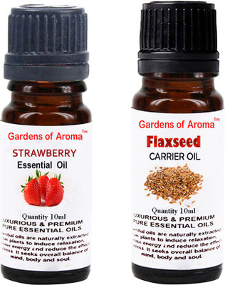 

Gardens Of Aroma Strawberry Essential Oil And Flaxseed Carrier Oil(20 ml)