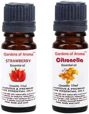 

Gardens Of Aroma Strawberry Essential Oil And Citronella Essential Oil(20 ml)