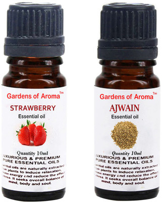 

Gardens Of Aroma Strawberry Essential Oil And Ajwain Essential Oil(20 ml)