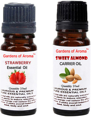 

Gardens Of Aroma Strawberry Essential Oil And sweet almond Carrier Oil(20 ml)