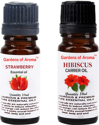 

Gardens Of Aroma Strawberry Essential Oil And Hibiscus Carrier Oil(20 ml)