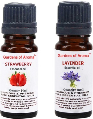 

Gardens Of Aroma Strawberry Essential Oil And Lavender Essential Oil(20 ml)