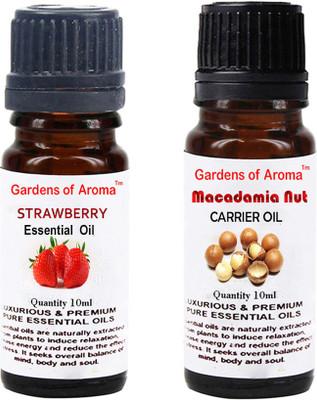 

Gardens Of Aroma Strawberry Essential Oil And Macadamia Nut Carrier Oil(20 ml)