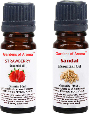 

Gardens Of Aroma Strawberry Essential Oil And Sandal Essential Oil(20 ml)