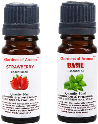 

Gardens Of Aroma Strawberry Essential Oil And Basil Essential Oil(20 ml)