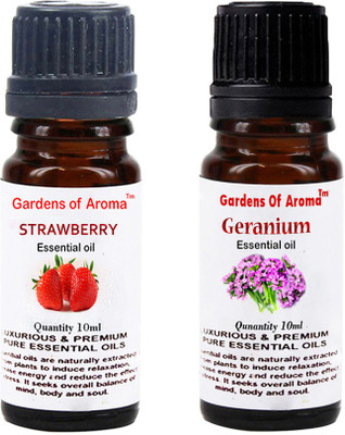 

Gardens Of Aroma Strawberry Essential Oil And Geranium Essential Oil(20 ml)