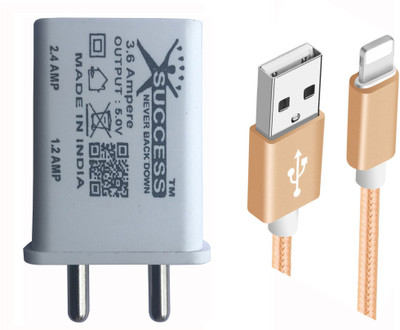 

Success Dual Port 2A Fast Charger with Cotton Braided Micro USB Cable Tablet Charger(Gold, Cable Included)